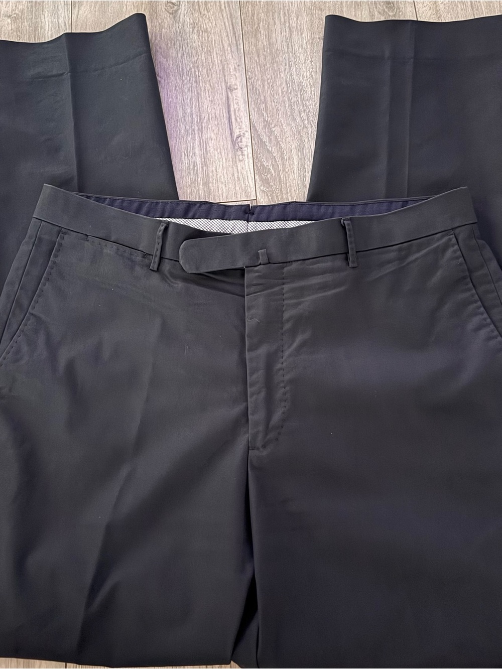 Peter Millar Black Flat-Front Dress Shorts